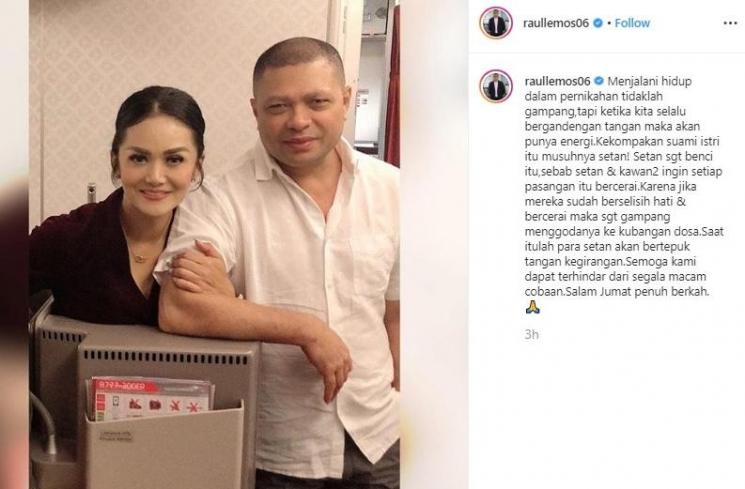 Krisdayanti dan Raul Lemos. (Instagram/@raullemos06)