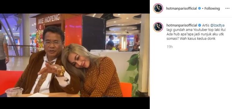 Hotman Paris dan Liza Aditya. (Instagram/@hotmanparisofficial)