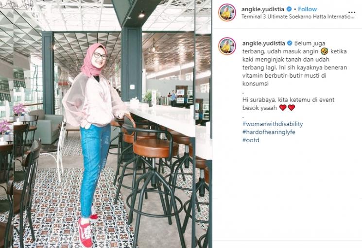 Angkie Yudistia (Instagram/@angkie.yudistia)