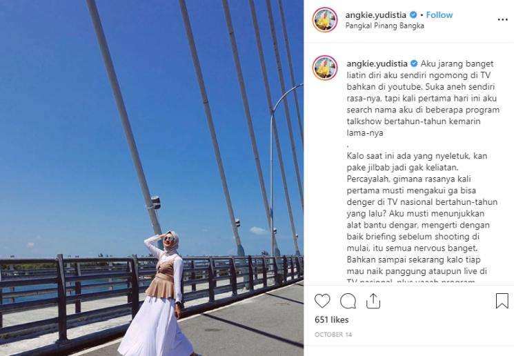 Angkie Yudistia (Instagram/@angkie.yudistia)