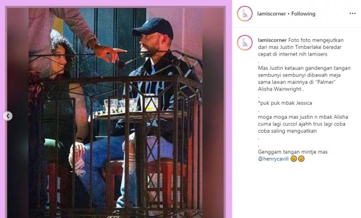 Justin Timberlake dan Alisha Wainwright (Instagram/@lamiscorner)