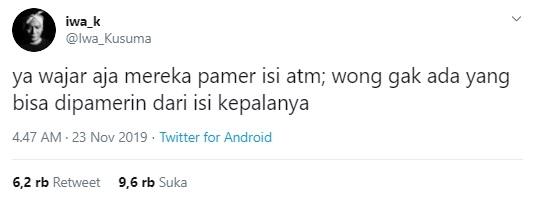 Tweet Ika K. (Twitter/@iwa_kusuma)