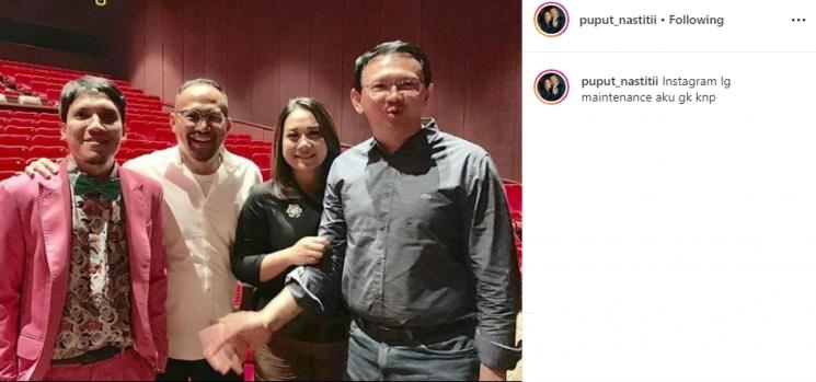 Puput Nastiti Devi dan Ahok (Instagram/@puput_nastitii)