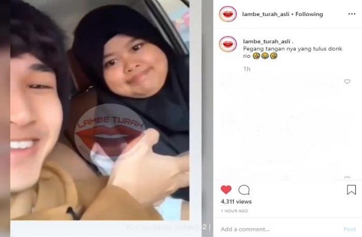 Rahmawati Kekeyi dan Rio Ramadhan (Instagram @lambe_turah_asli)