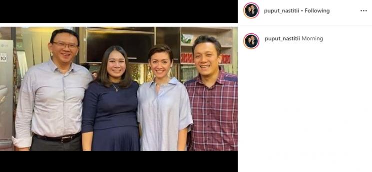 Puput Nastiti Devi dan Ahok (Instagram/@puput_nastitii)