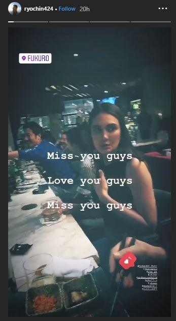 Unggahan Ryochin saat bersama Luna Maya. (Instagram/@ryochin424)