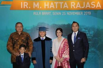Dihadiri SBY dan Aliya Rajasa, 5 Momen Hatta Rajasa Terima Gelar Kehormatan