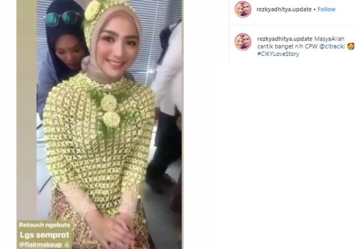 Citra Kirana. (Instagram/@rezkyadhitya.update)