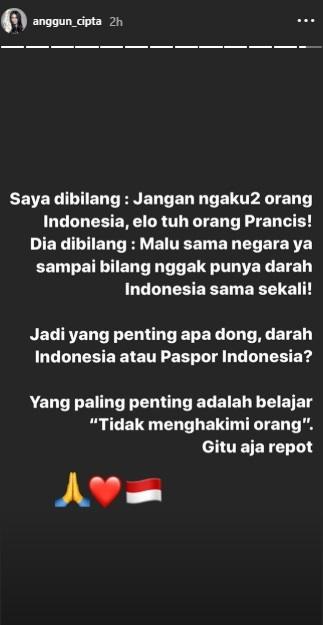 Postingan Anggun C Sasmi. (Instagram/@anggun_cipta)