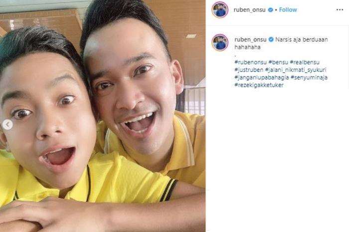 Betrand Peto dan Ruben Onsu. (Instagram/@ruben_onsu)