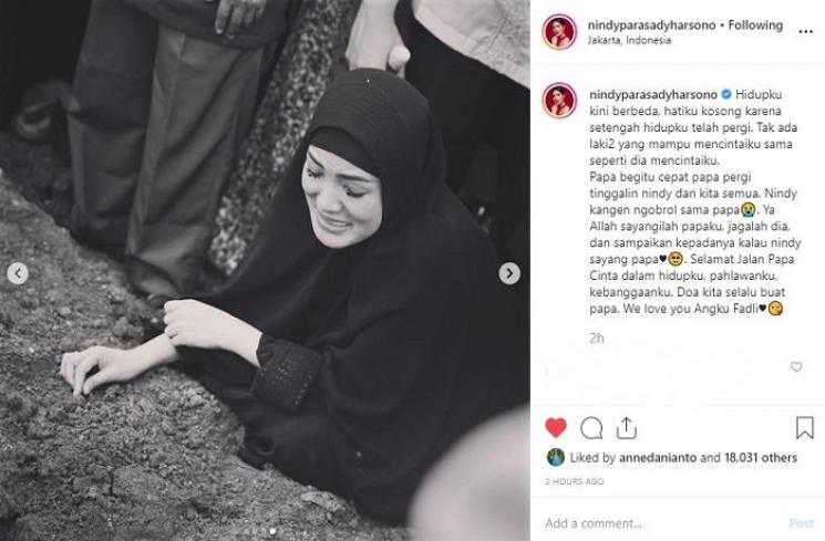 Nindy Ayunda (Instagram @nindyparasadyharsono)