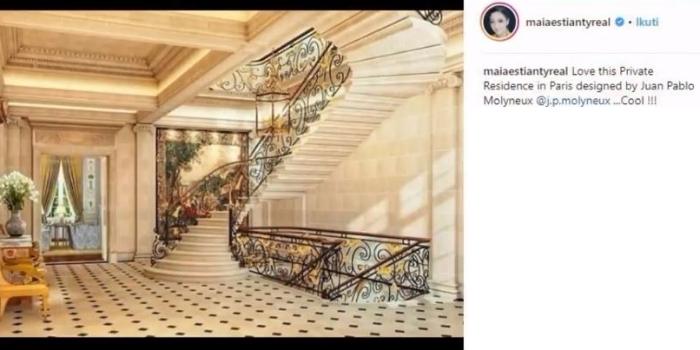Rumah Maia Estianty di Perancis. (Instagram/@maiaestiantyreal)