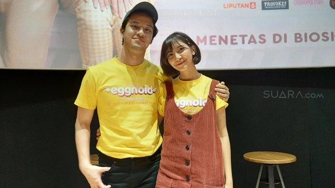 Morgan Oey dan Sheila Dara. [Evi Ariska/MataMata.com]