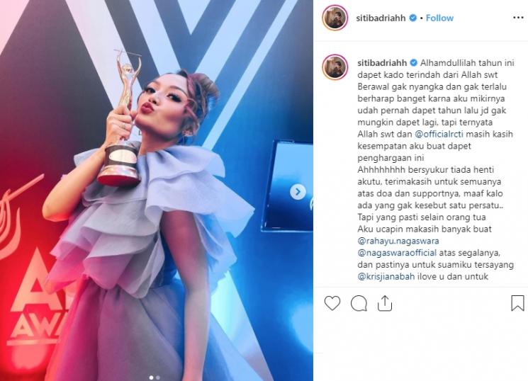 Siti Badriah (Instagram/@sitibadriahh)