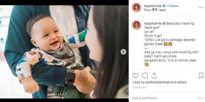 Arrasya, putra Tasya Kamila yang menggemaskan. (Instagram/@tasyakamila)