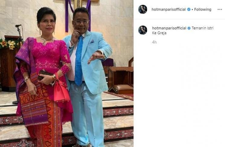 Hotman Paris dan istrinya. (Instagram/@hotmanparisofficial)