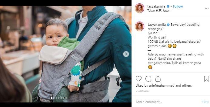 Arrasya, putra Tasya Kamila yang menggemaskan. (Instagram/@tasyakamila)