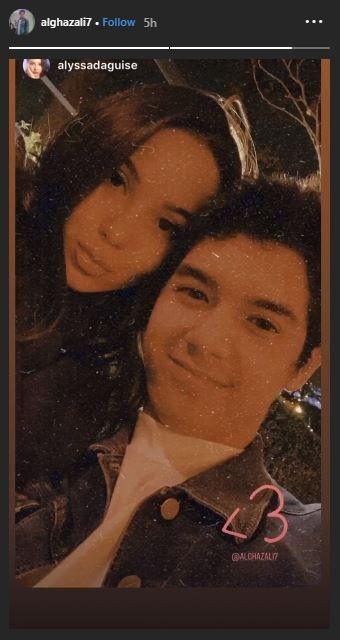 Alyssa Daguise dan Al Ghazali. (Instagram/@alghazali7)