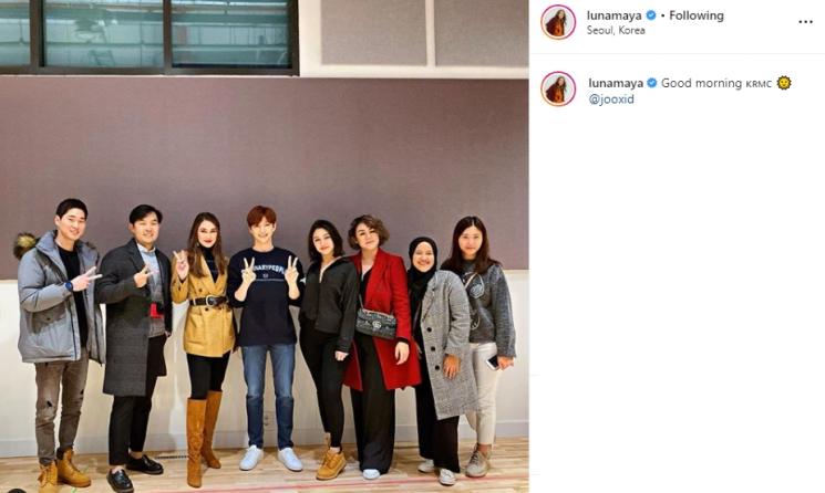 Luna Maya dan Kang Daniel (Instagram/@lunamaya)