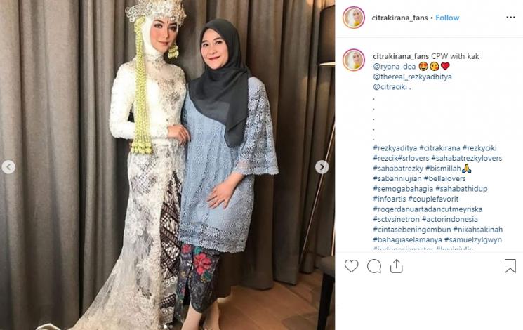 Momen pernikahan Citra Kirana dan Rezky Aditya (Instagram/@citrakirana.fans)