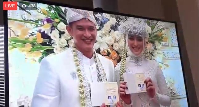 Momen pernikahan Citra Kirana dan Rezky Aditya (Live MataMata.com)