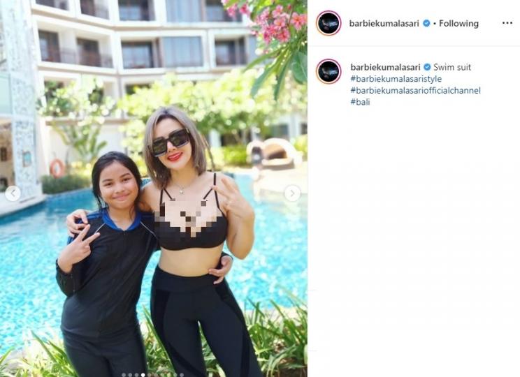 Barbie Kumalasari dan buah hati (Instagram/@barbiekumalasari)