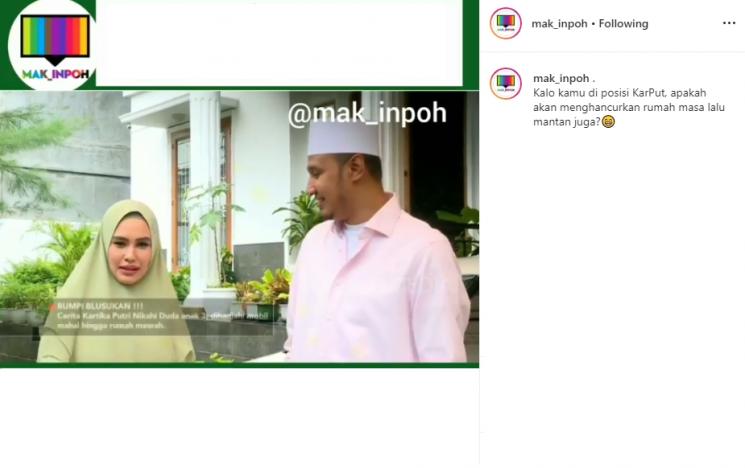 Kartika Putri dan Habib Usman Bin Yahya (Instagram/@mak_inpoh)