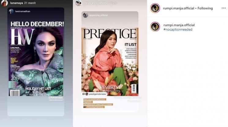 Syahrini dan Luna Maya (Instagram/@rumpi.manja.official)