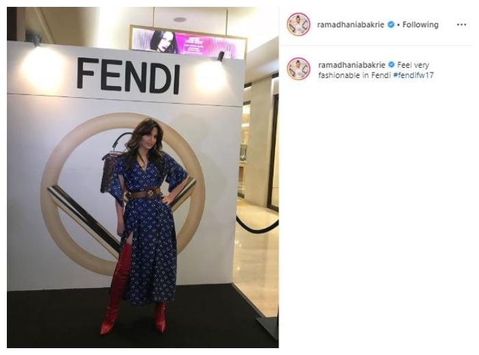 Nia Ramadhani. (Instagram/@ramadhaniabakrie)