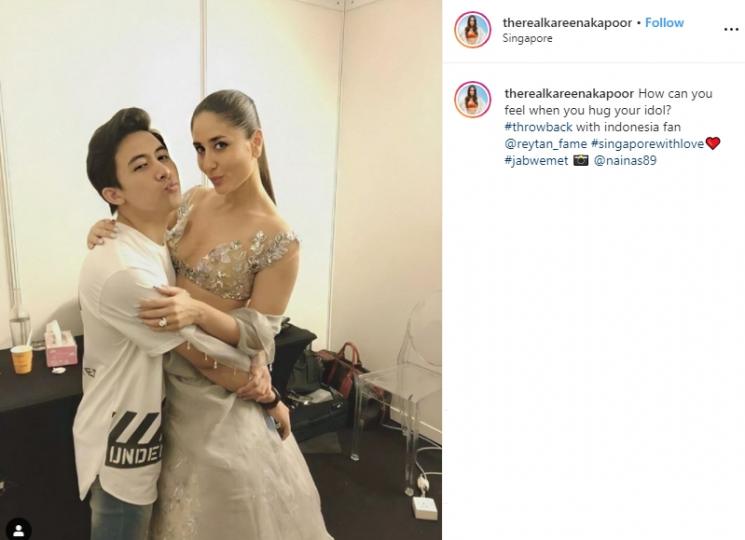 Kareena Kapoor dan penggemarnya (Instagram/@therealkareenakapoor)