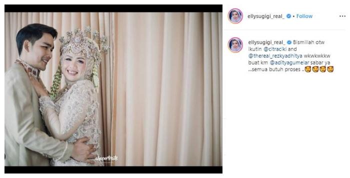 Elly Sugigi foto ala prewedding. (Instagram/@ellysugigi_real)
