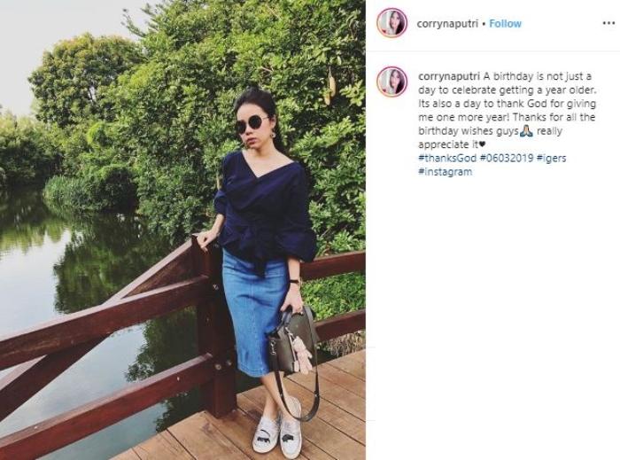 Corryna Putri. (Instagram/@corrynaputri)