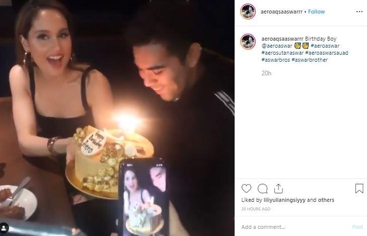 Aero Aswar dan Cinta Laura. (Instagram/@aeroxaswar)