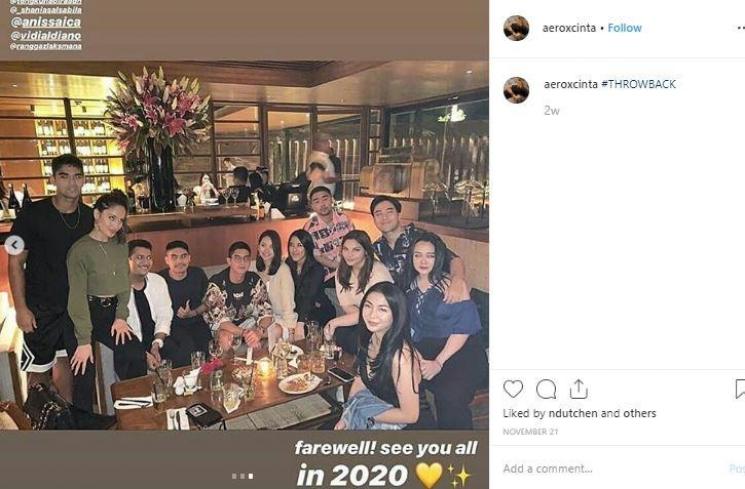 Aero Aswar dan Cinta Laura. (Instagram/@aeroxaswar)