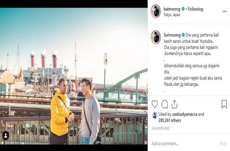 Raffi Ahmad dan Baim Wong (Instagram @baimwong)