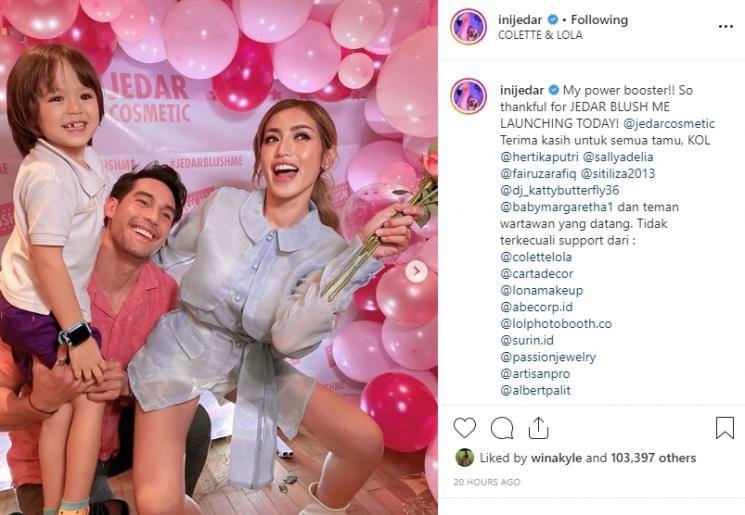 Jessica Iskandar, Richard Kyle dan El Barack (Instagram/@inijedar)