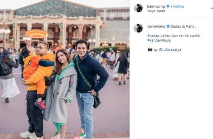 Baim Wong dan Rafathar. (Instagram/@baimwong)