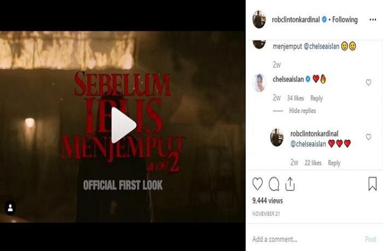 Chelsea Islan dan Rob Clinton (Instagram @robclintonkardinal)