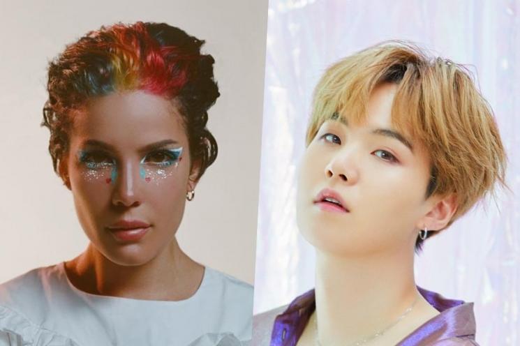 Halsey dan Suga BTS (Soompi)