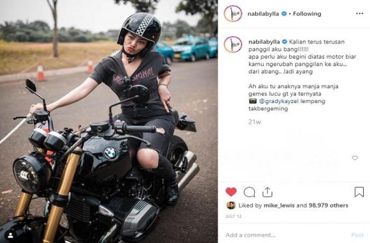 Nabila Putri (Instagram @nabilabylla)