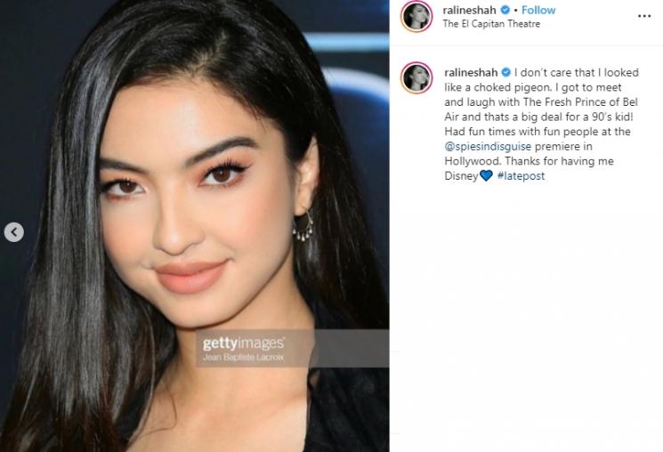 Raline Shah Nonton film Spies In Disguise (Instagram/@ralineshah)