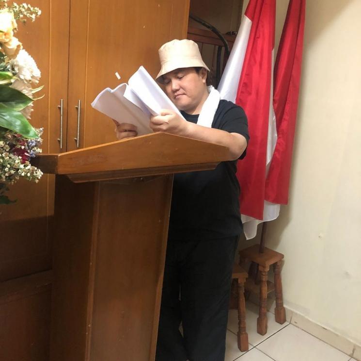Menteri BUMN Erick Thohir i pentas drama peringati Hari Anti Korupsi. [Instagram]