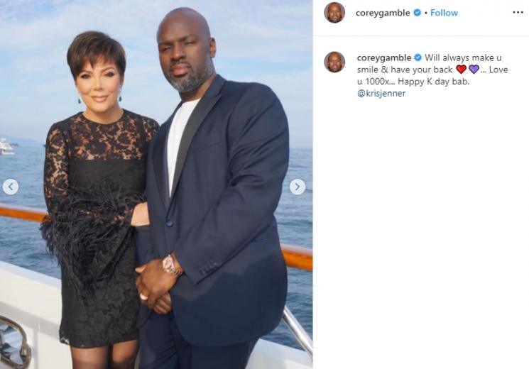 Kris Jenner dan Corey Gamble (Instagram/@coreygamble)