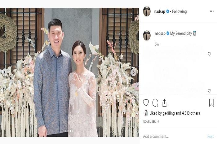 Nadia Saphira dan Mikael Mirdad (Instagram @nadsap)