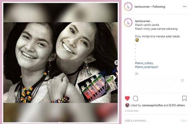 Cut Tari dan Ersa Mayori (Instagram @lamiscorner)