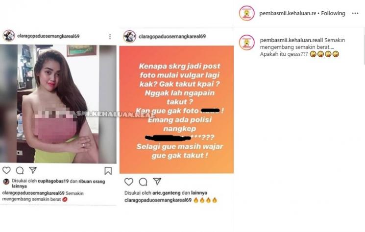 Clara Gopa Duo Semangka (Instagram/@pembasmii.kehaluan.reall)