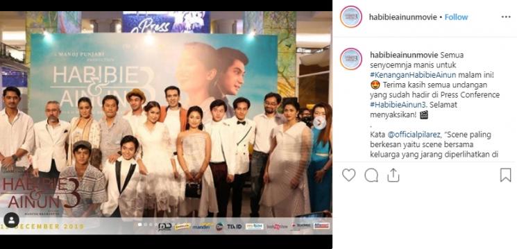 Jefri Nichol (Instagram/@habibieainunmovie)