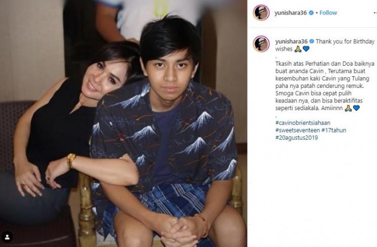 Yuni Shara dan Cavin Siahaan (Instagram/@yunishara36)