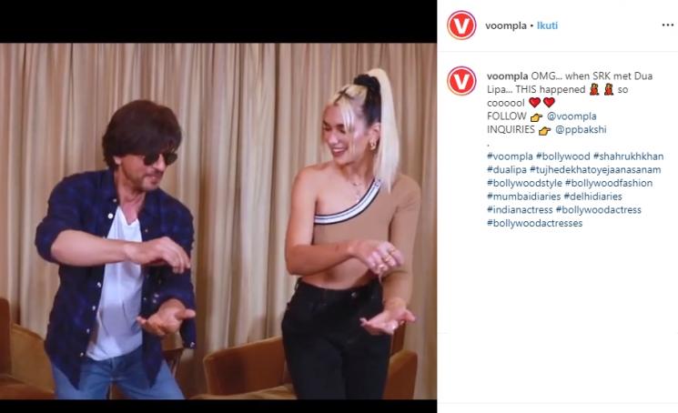 Shah Rukh Khan dan Dua Lipa (Instagram/@voompla)