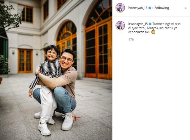 Irwansyah dan keponakannya, Hawwa. (Instagram/@irwansyah_15)